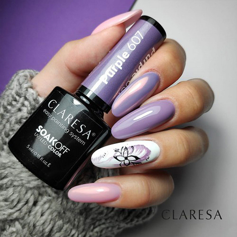 Гел лак CLARESA 607 Purple 5g