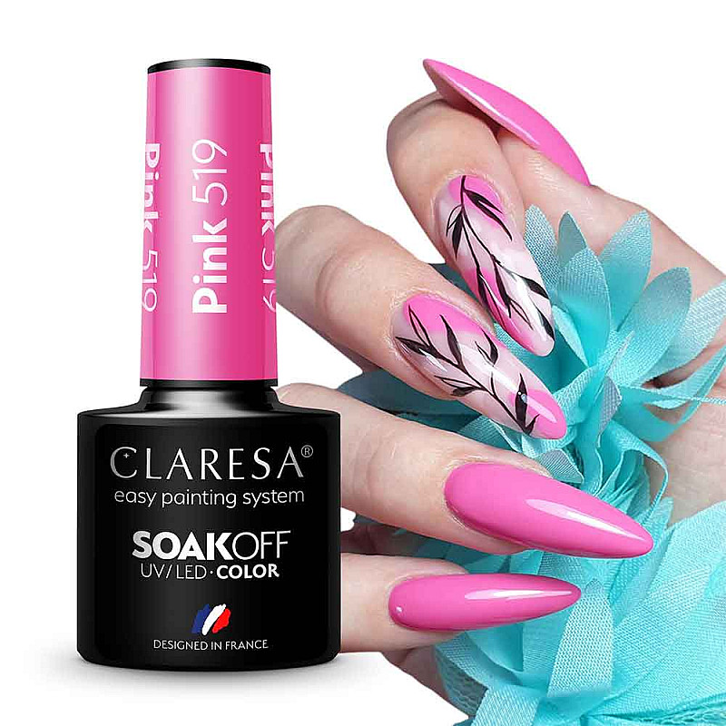 Гел лак CLARESA 519 Pink 5g