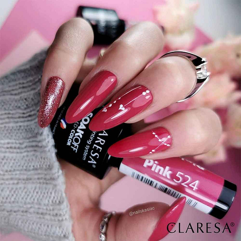 Гел лак CLARESA 524 Pink 5g