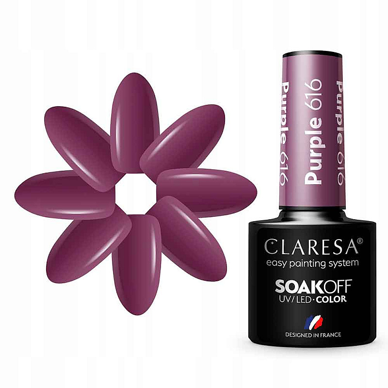 Гел лак CLARESA 616 Purple 5g