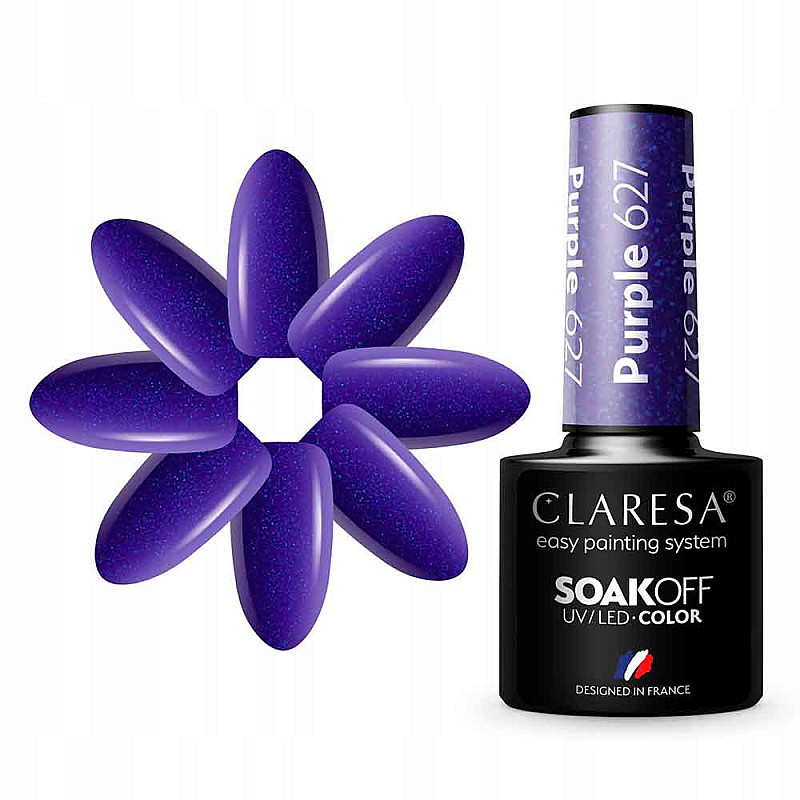 Гел лак CLARESA 627 Purple 5g