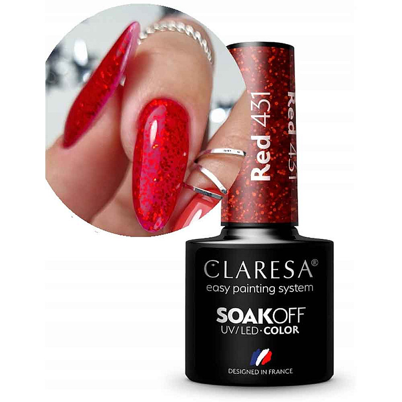 Гел лак CLARESA 431 Red 5g