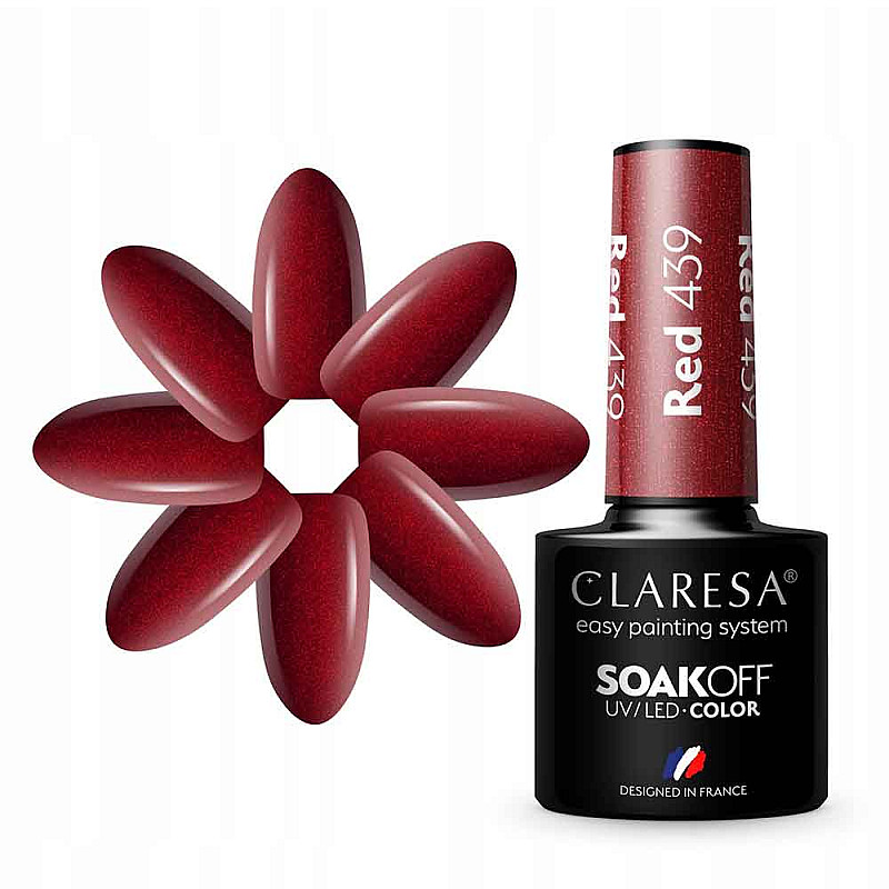 Гел лак CLARESA 439 Red 5g