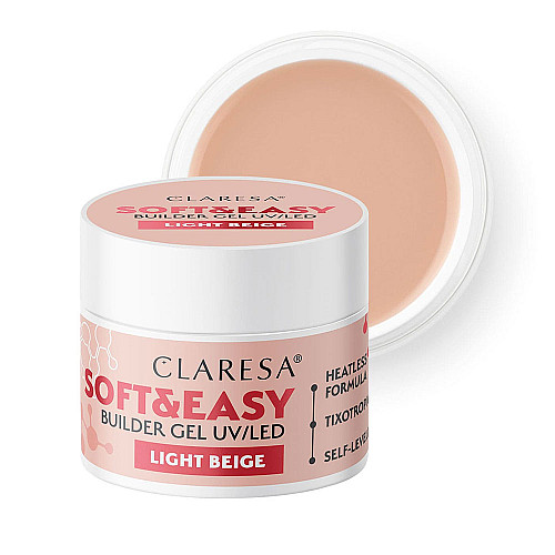 Изграждащ гел светло бежово Claresa Soft and Easy Light Beige 45g