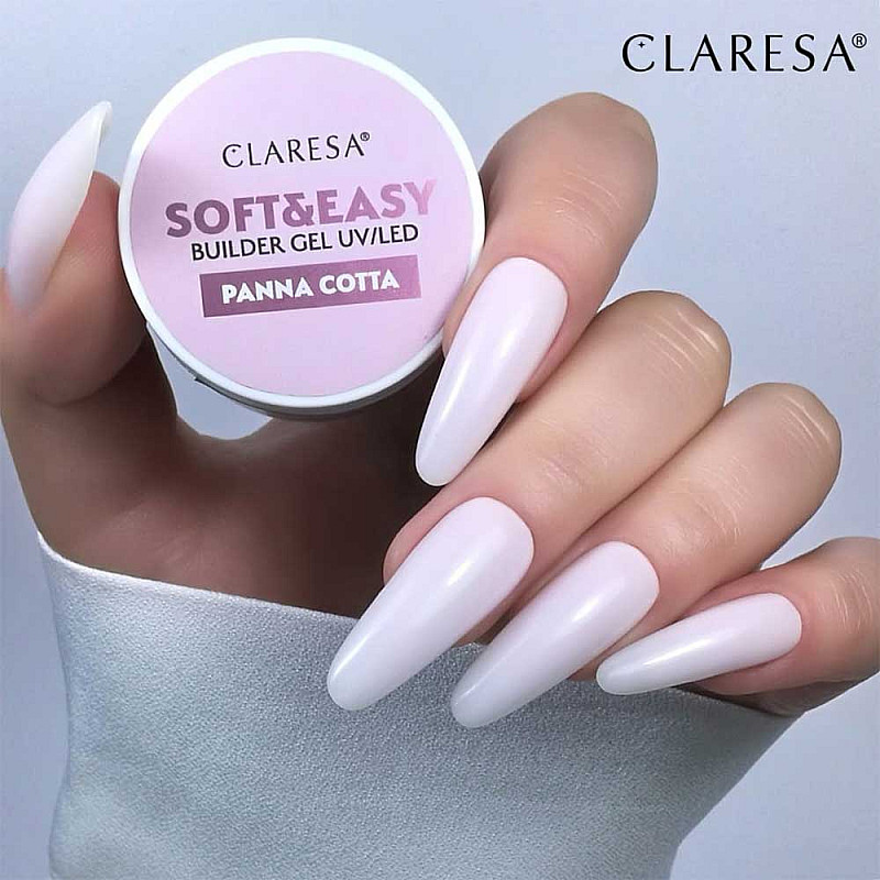 Изграждащ гел розов  Claresa Soft and Easy Pana Cotta 45g