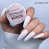 Изграждащ гел розов с частици Claresa Soft and Easy Sweet Sugar 12g