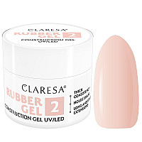 Изграждащ каучуков гел светло розово 2 Claresa Rubber Gel 12g