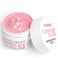 Изграждащ каучуков гел малиново розово 4 Claresa Rubber Gel 45g