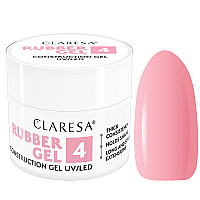 Изграждащ каучуков гел малиново розово 4 Claresa Rubber Gel 12g