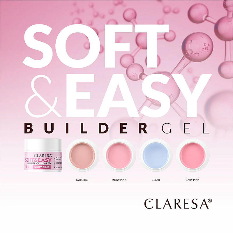 Изграждащ гел прозрачен Claresa Soft and Easy Clear 12g