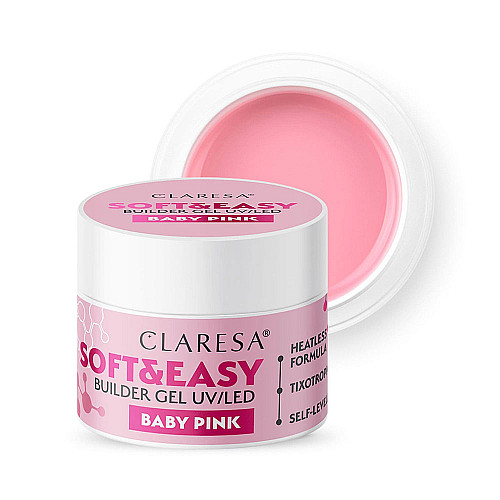 Изграждащ гел бебешко розово Claresa Soft and Easy Baby Pink 12g