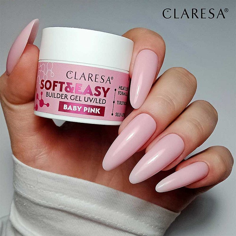 Изграждащ гел млечно розово Claresa Soft and Easy Milky Pink 45g