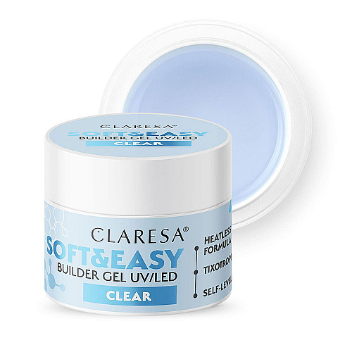 Изграждащ гел прозрачен Claresa Soft and Easy Clear 45g