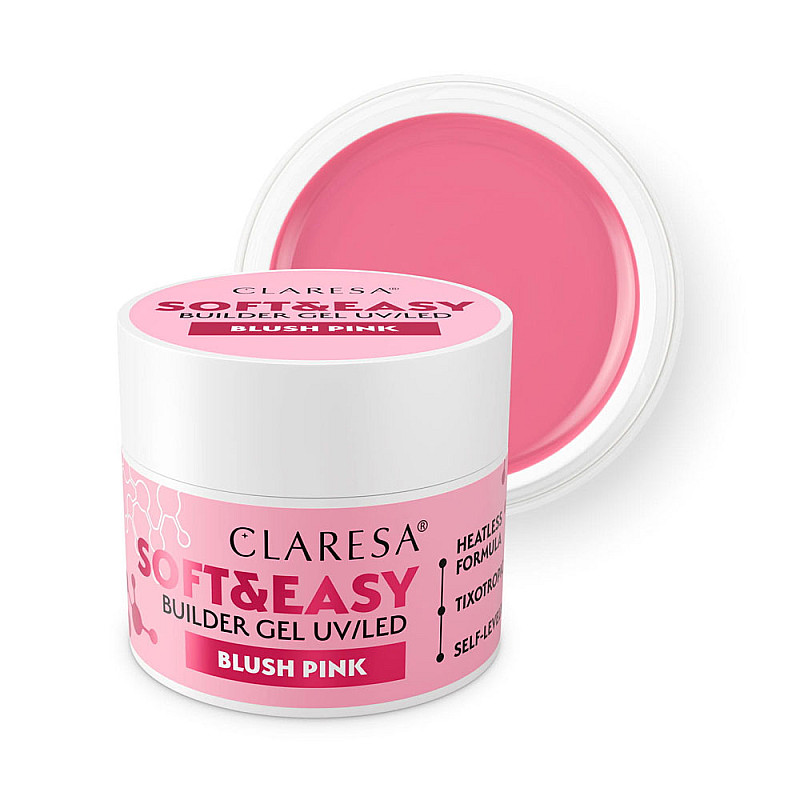 Изграждащ гел розов Claresa Soft and Blush Pink 12g