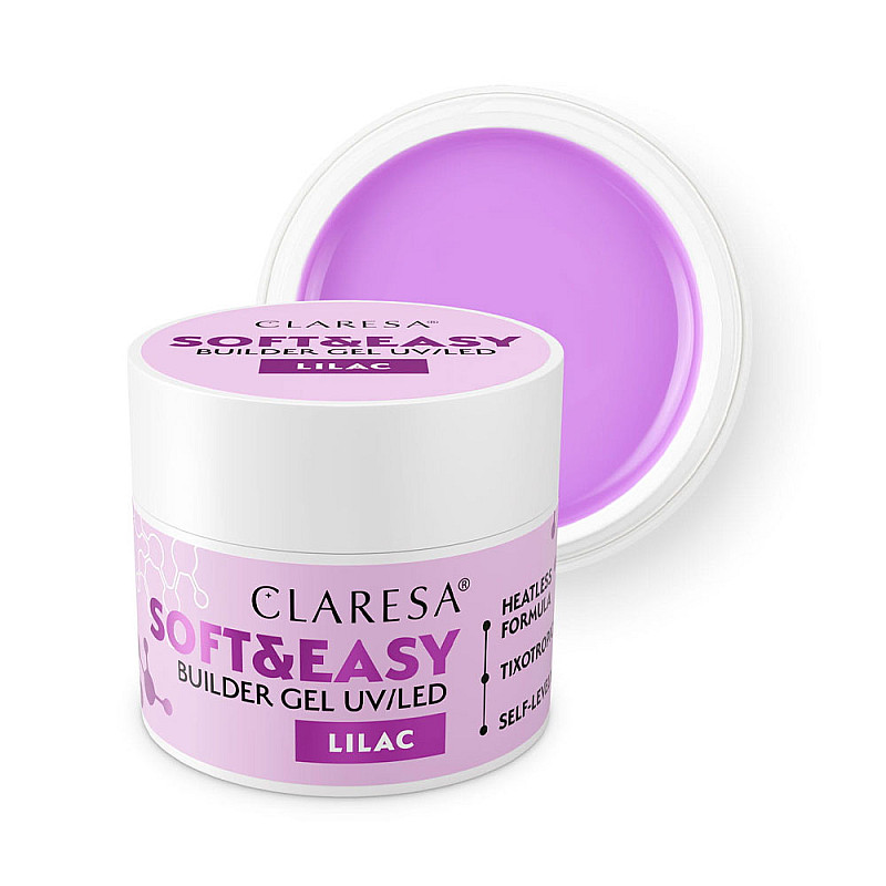 Изграждащ гел Claresa Soft and Easy Lilac 12g