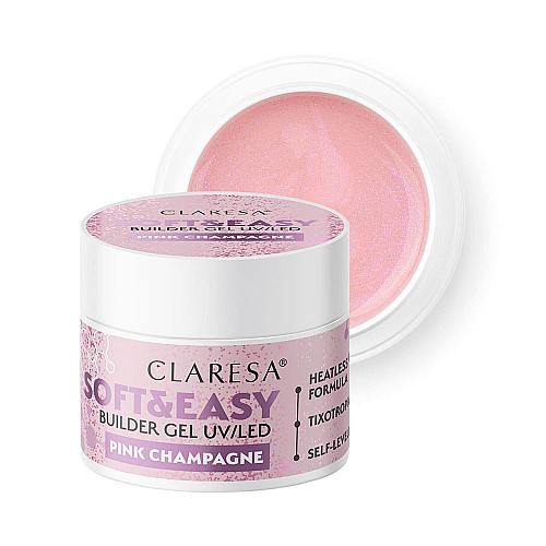 Изграждащ гел розово шампанско Claresa Soft and Easy Pink Champagne 45g