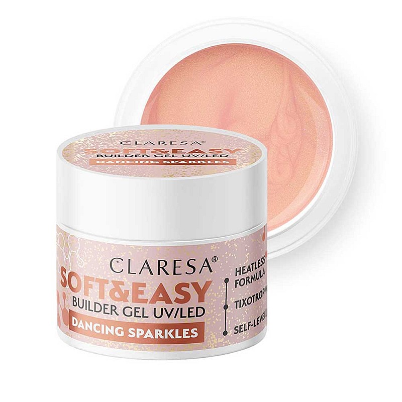 Изграждащ гел Claresa Soft and Easy Dancing Sparkles 45g