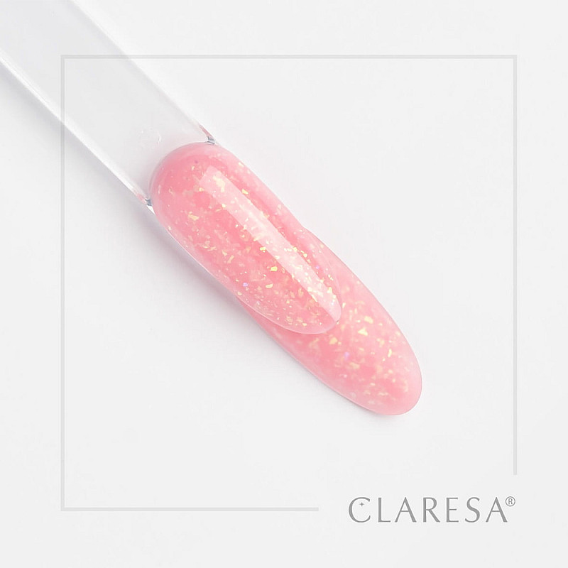 Изграждащ гел розов с частици Claresa Soft and Glimmer Pink 45g