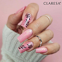 Изграждащ гел розов с частици Claresa Soft and Glimmer Pink 45g