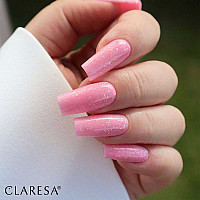 Изграждащ гел розов с частици Claresa Soft and Glimmer Pink 12g