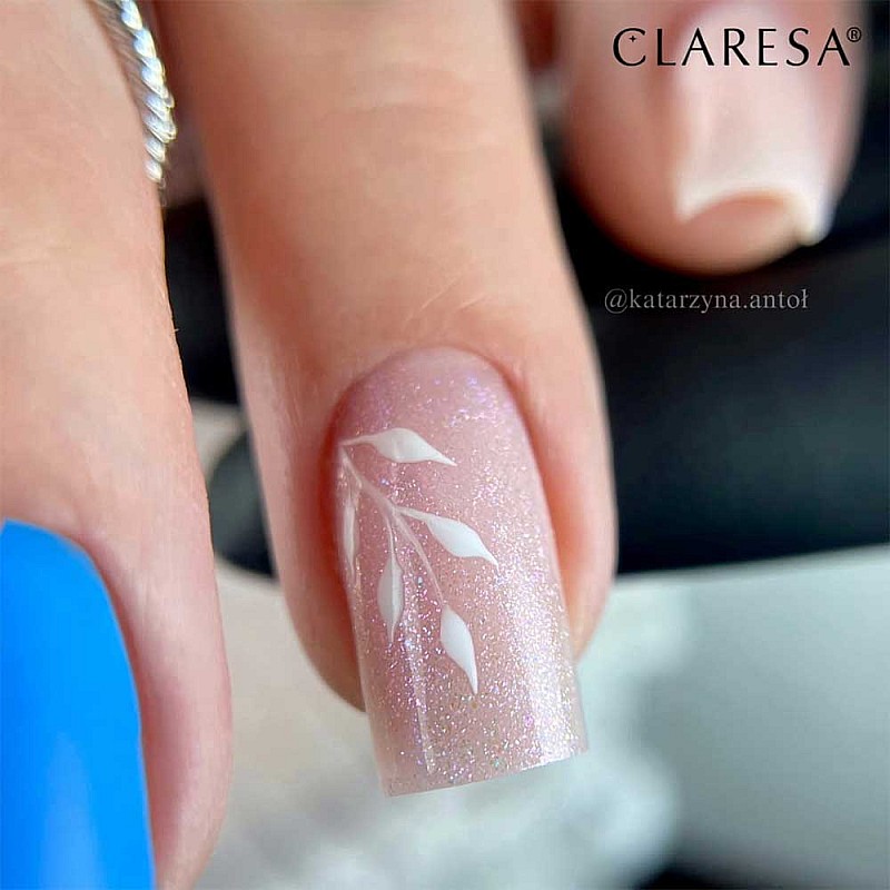 Изграждащ каучуков гел розов с частици 11 Claresa Rubber Gel 45g