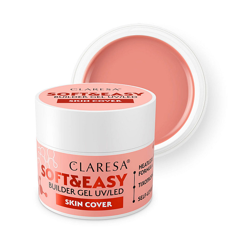 Изграждащ гел нюд цвят Claresa Soft and Easy Skin Cover 45g