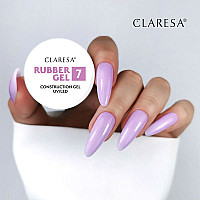 Изграждащ каучуков гел розово виолетово 7 Claresa Rubber Gel 12g