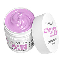 Изграждащ каучуков гел розово виолетово 7 Claresa Rubber Gel 45g