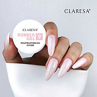 Изграждащ каучуков гел нюд розов 9 Claresa Rubber Gel 12g