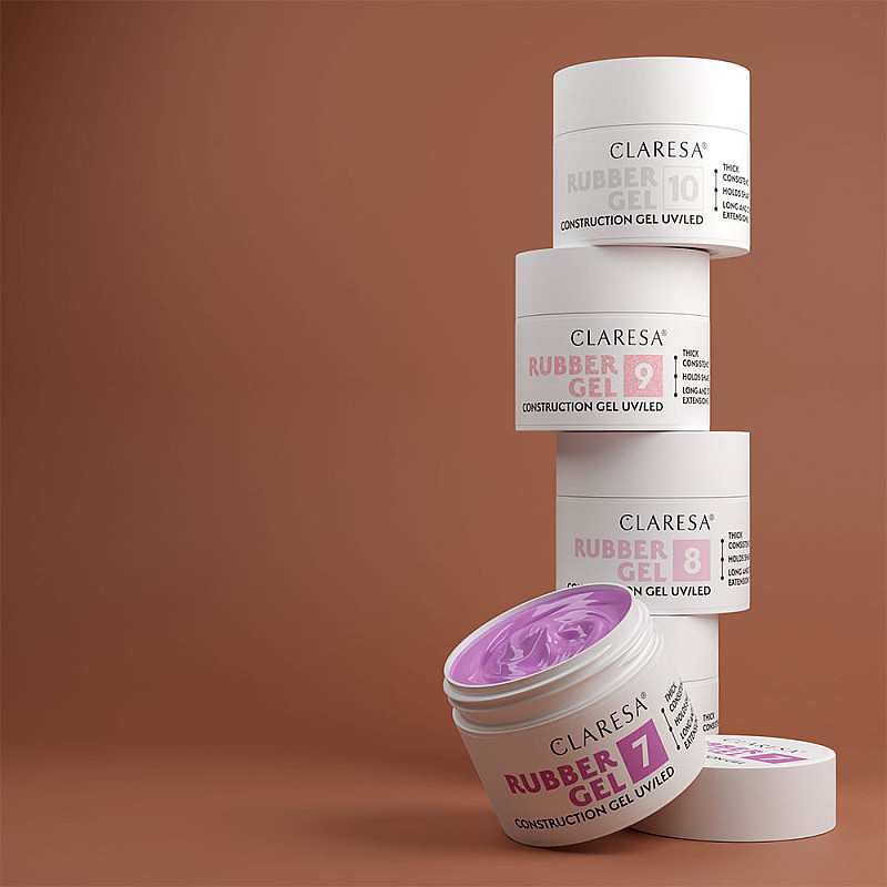 Изграждащ каучуков гел млечно бял 10 Claresa Rubber Gel 45g