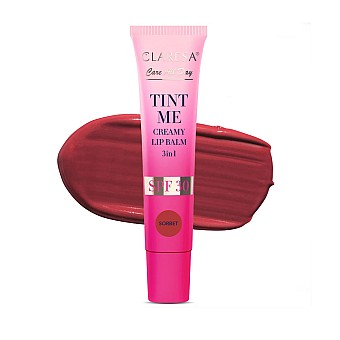 3в1 балсам за устни с цвят розово червен SPF30 Claresa Tinint me Sorbet 12ml