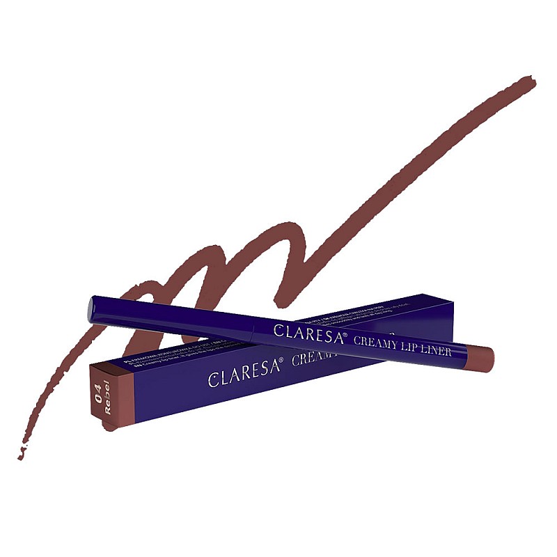 Дълготраен молив за устни Claresa Creamy Lip Liner 04 Rebel