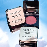2в1 пудра руж цвят хибискус 01 Claresa Care All Day Silky Pinch