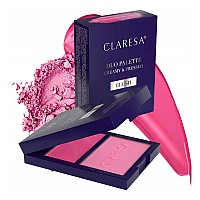 Палитра кремообразен и пресован руж 01 Claresa Duo palette creamy&pressed blush 