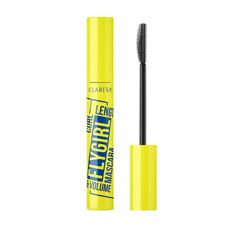 Спирала за удължаване и уплътняване черна Claresa Fly Girl 10ml