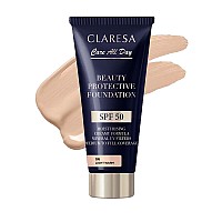 Фон дьо тен хидратиращ с SPF50 светъл топъл Claresa Beauty Protective Fondation Light Warm 1W 30ml