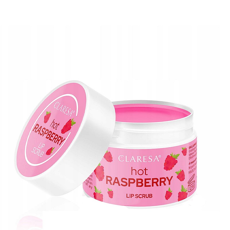 Захарен пилинг за устни малина Claresa Fruity Lip Peeling 01 Hot Raspberry 15g