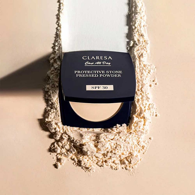 Фиксираща пудра със SPF30 Claresa Protective Stone Pressed Powder 10g