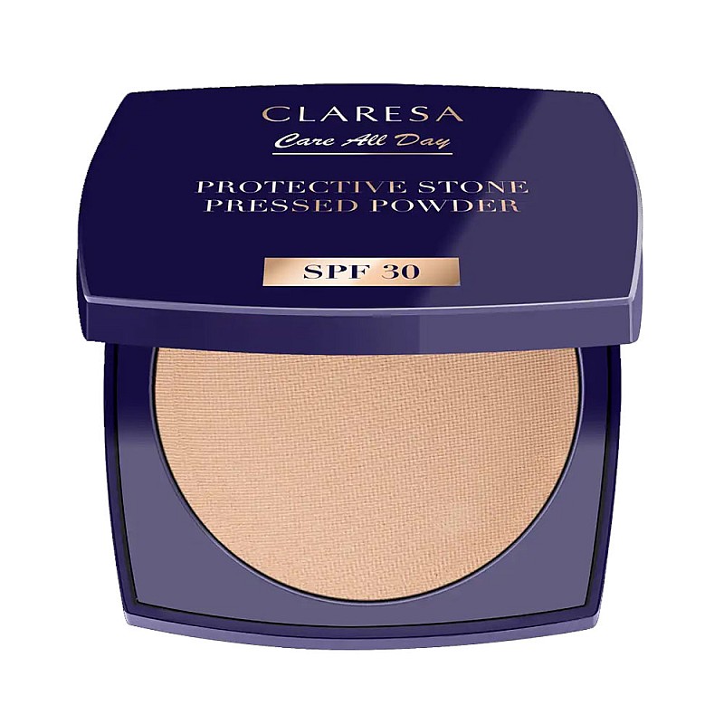 Фиксираща пудра със SPF30 Claresa Protective Stone Pressed Powder 10g
