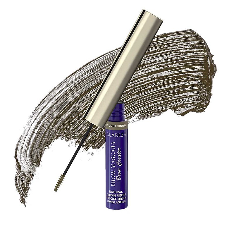 Спирала за вежди светло кафява 01 Claresa Brow Maskara Light Brown 6g
