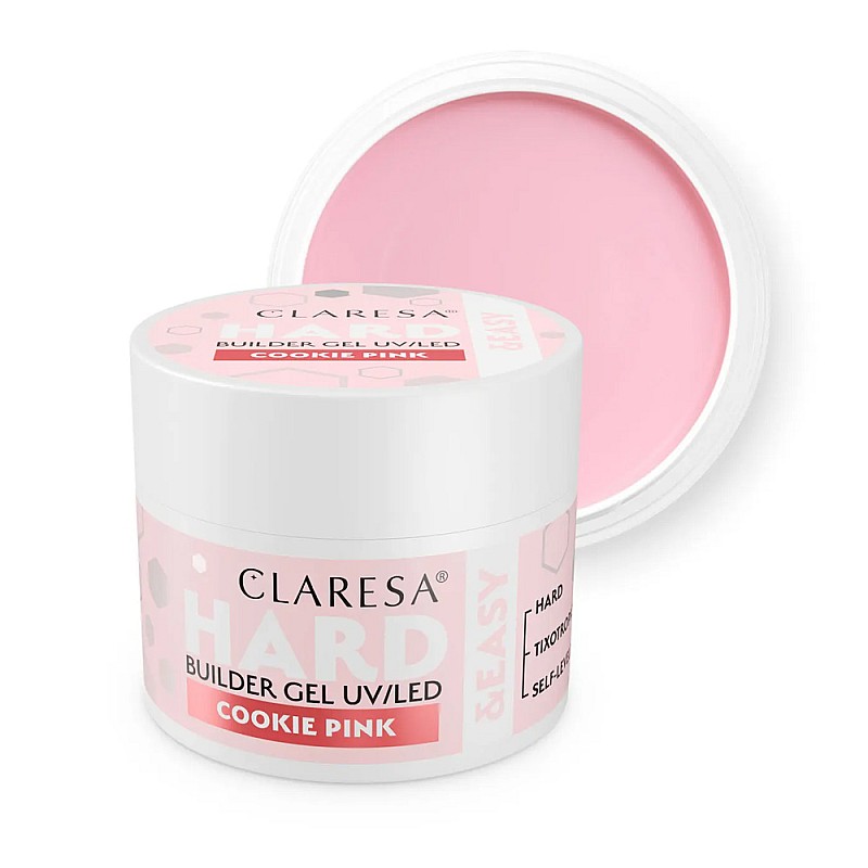Изграждащ гел пастелно розово Claresa Hard Cookie Pink 12g