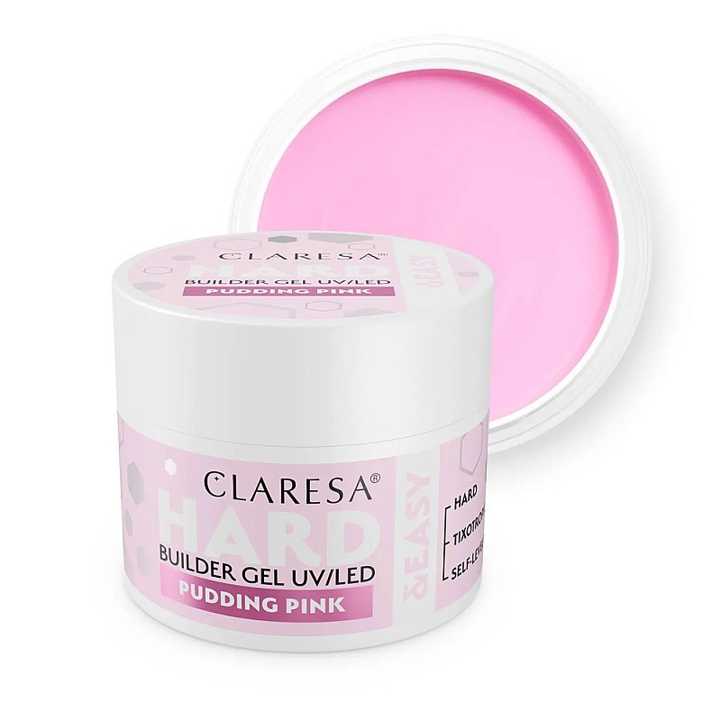 Изграждащ гел млечно розово Claresa Hard Pudding Pink 12g