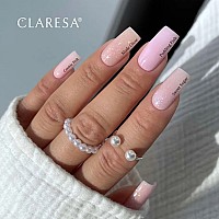 Изграждащ гел розов пастел с частици Claresa Hard and Easy Sweet Sugar 45g