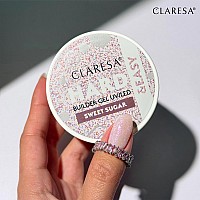 Изграждащ гел розов пастел с частици Claresa Hard and Easy Sweet Sugar 45g