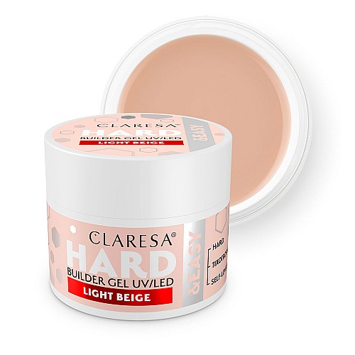 Изграждащ гел светло бежово Claresa Hard and Easy Light Beige 45g
