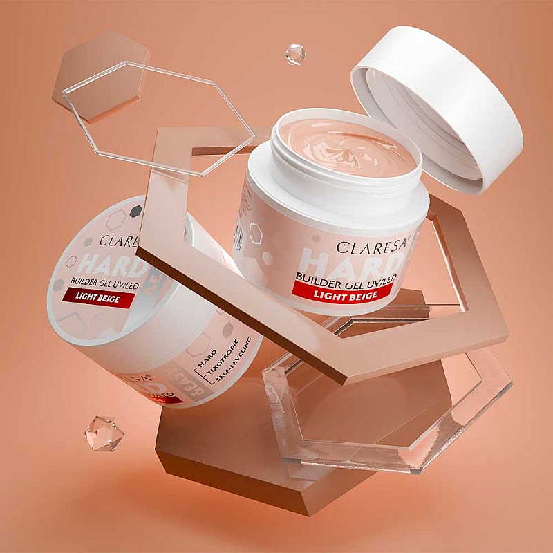 Изграждащ гел светло бежово Claresa Hard and Easy Light Beige 12g
