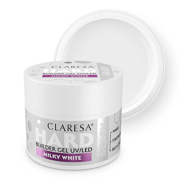 Изграждащ гел млечно бяло Claresa Hard and Easy Milky White 45g