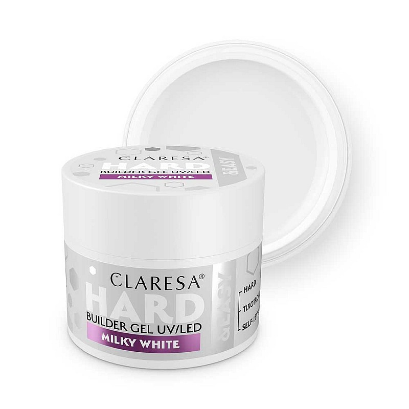 Изграждащ гел млечно бяло Claresa Hard and Easy Milky White 12g