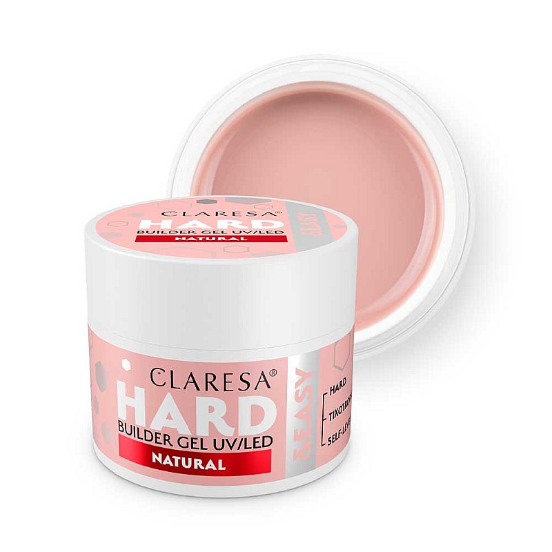 Изграждащ гел натурален Claresa Hard and Easy Natural 12g