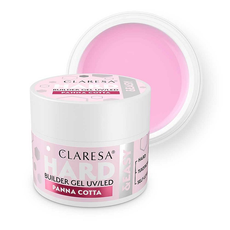 Изграждащ гел розов Claresa Hard and Easy Pana Cotta 45g